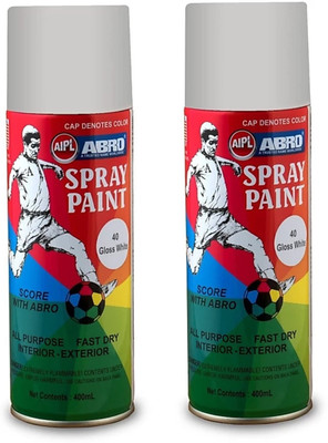AIPL-ABRO White Spray Paint 400 ml(Pack of 1)