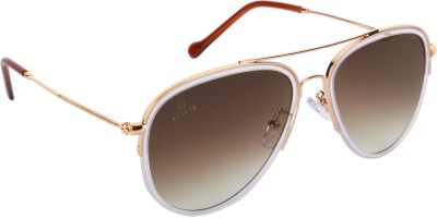 AISLIN Aviator Sunglasses(For Men & Women, Brown)