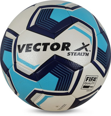VECTOR X STEALTH Football - Size: 5(Standard, Pack of 1, White, Blue)