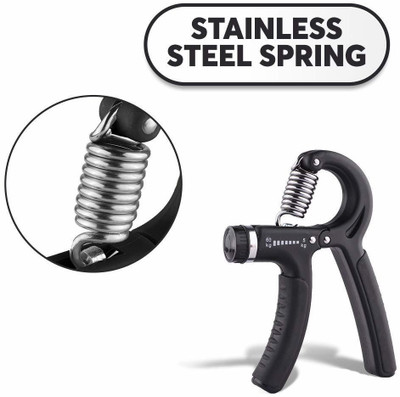HACKERX Serveuttam Adjustable Hand Grip Strengthener (Black) Hand Grip/Fitness Grip(Black)
