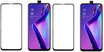HOBBYTRONICS Edge To Edge Tempered Glass for OPPO K3(Pack of 2)