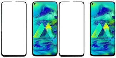 HOBBYTRONICS Edge To Edge Tempered Glass for Samusng Galaxy M40(Pack of 2)