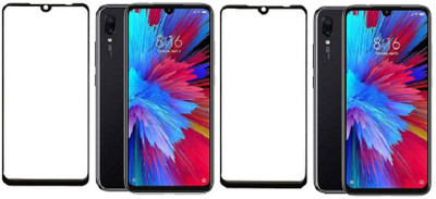 HOBBYTRONICS Edge To Edge Tempered Glass for Redmi Note 7S(Pack of 2)
