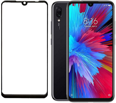 HOBBYTRONICS Edge To Edge Tempered Glass for Redmi Note 7S(Pack of 1)