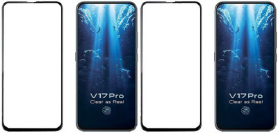 HOBBYTRONICS Edge To Edge Tempered Glass for Vivo V17 Pro(Pack of 2)
