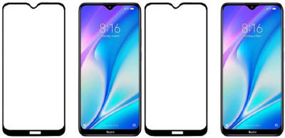 HOBBYTRONICS Edge To Edge Tempered Glass for Redmi 8A Dual(Pack of 2)