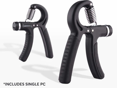 keycraze Adjustable Hand Grip Strengthener (Black) Hand Grip/Fitness Grip(Black)