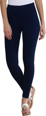 Morrio Ankle Length  Ethnic Wear Legging(Blue, Solid)