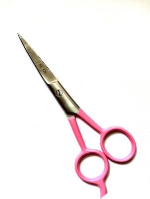 ShopTop /Beard/Eyebrow/Nose Hair Trimming Scissor Scissors/Moustache ( DL-32) Scissors(Set of 1, Pink)
