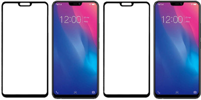 HOBBYTRONICS Edge To Edge Tempered Glass for Vivo V9 Youth(Pack of 2)