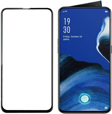 HOBBYTRONICS Edge To Edge Tempered Glass for OPPO Reno 2(Pack of 1)