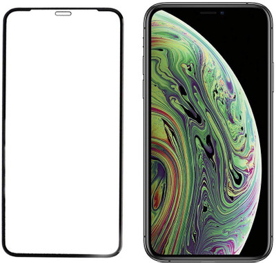 HOBBYTRONICS Edge To Edge Tempered Glass for Apple iPhone XS(Pack of 1)
