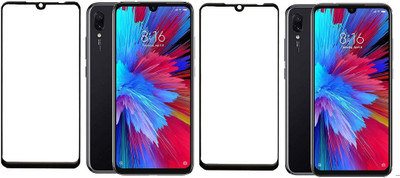 HOBBYTRONICS Edge To Edge Tempered Glass for Redmi Note 7S(Pack of 2)