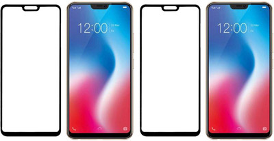 HOBBYTRONICS Edge To Edge Tempered Glass for Vivo V9(Pack of 2)
