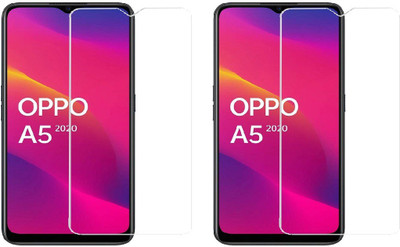 HOBBYTRONICS Tempered Glass Guard for Oppo A5(Pack of 2)