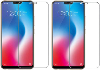 HOBBYTRONICS Tempered Glass Guard for Vivo V9(Pack of 2)