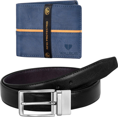 Walrus Wallet & Belt Combo(Multicolor)