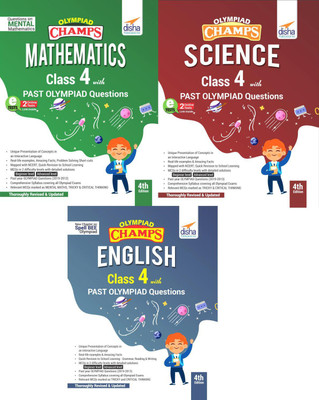Olympiad Champs Science, Mathematics, English Class 4 with Past Questions(English, Paperback, unknown)