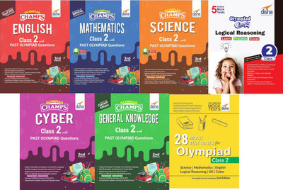 Olympiad Champs Science, Mathematics, English, Logical Reasoning, Cyber & Gk Class 2 with 28 Mock Tests(English, Paperback, unknown)