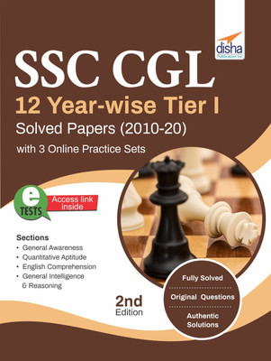 Ssc Cgl 12 Year-Wise Tier I Solved Papers (2010-20) with 3 Online Practice Sets(English, Paperback, unknown)