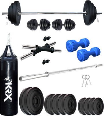 KRX 50 kg PVC 50 KG COMBO Home Gym Combo