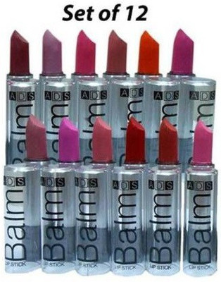 ads Combo Balm Matte Lipstick Set of 12(Multicolor, 12 g)