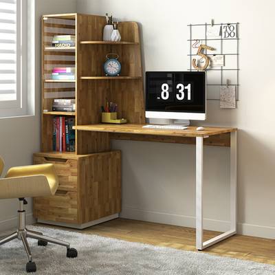 Urban Ladder Sidney Study Table Engineered Wood Study Table  (Free Standing, Finish Color - Golden Oak, Knock Down)