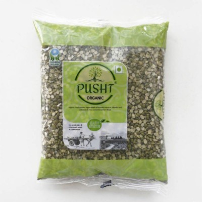 Pusht Organic Green Moong Dal (Split)(2 kg)