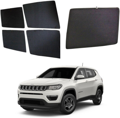 COMMANDER Side Window Sun Shade For Mahindra Compass(Black)
