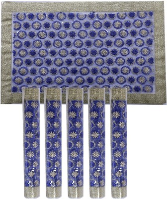 KUBER INDUSTRIES Rectangular Pack of 6 Table Placemat(Blue, PVC)