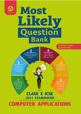 Most Likely Question Bank for Computer Applications: ICSE Class 10 for 2021 Examination(English, Paperback, Oswal Publishers)