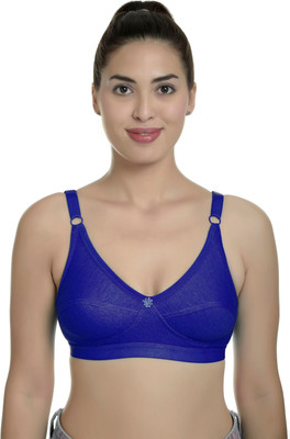 Fashion Comfortz Round C Women Minimizer Non Padded Bra(Blue)