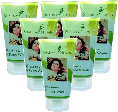 Shahnaz Husain Tulsi-Neem 50 Gm ( Pack of 6 ) Face Wash(300 g)