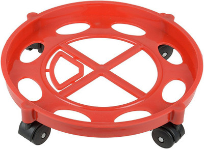 SatSun Gas Cylinder Trolley with Wheels | Gas Trolly / LPG Cylinder Stand Gas Cylinder Trolley (Pack Of 1, Red) Gas Cylinder Trolley(Red)