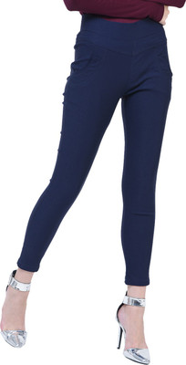 HRIKSHIKA FASHION Dark Blue Jegging(Solid)