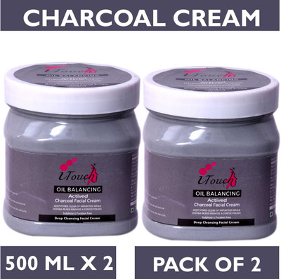 I TOUCH HERBAL CHARCOAL CREAM 500 ML X 2 (PACK OF 2)(1000 ml)