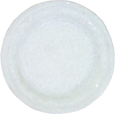 salvusappsolutions Handmade White Marble Plate for Durga Pooja Tray