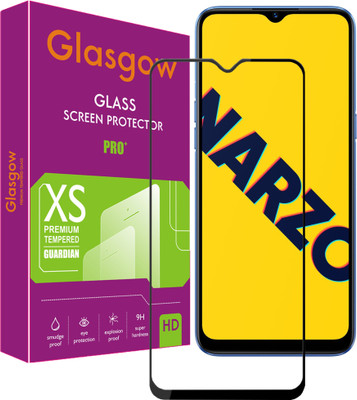 Glasgow Edge To Edge Tempered Glass for Realme Narzo 10a(Pack of 1)