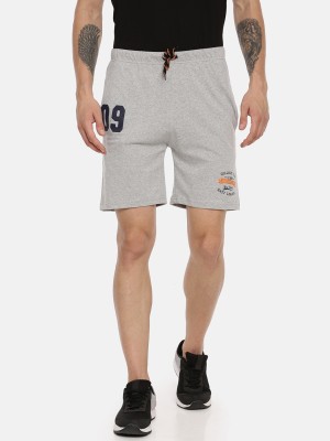 ARDEUR Printed Men Grey Regular Shorts