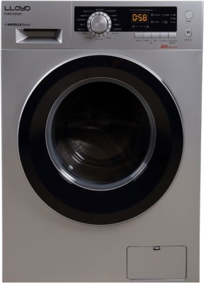 Lloyd 8 kg Fully Automatic Front Load with In-built Heater Silver(LWMF80SX1)