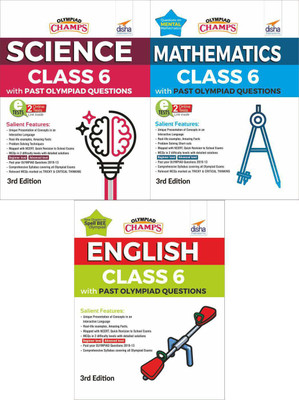 Olympiad Champs Science, Mathematics, English Class 6 with Past Questions(English, Paperback, unknown)