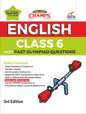 Olympiad Champs English Class 6 with Past Olympiad Questions 3rd Edition(English, Paperback, Disha Experts)
