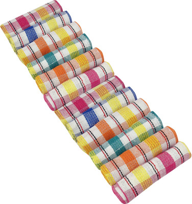 Feather Green Cleaning Towel Multicolor Cloth Napkins(6 Sheets)