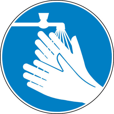 VVWV Hand Wash Emergency Sign