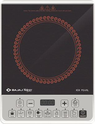 BAJAJ 1900 Watts Instant Heat Up Best Quality Induction Cooktop (Multicolor, Push Button)