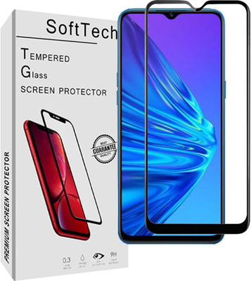 SoftTech Edge To Edge Tempered Glass for Realme 5(Pack of 1)