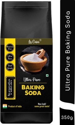 La Casa Premium Baking Soda | Ultra Pure | Aluminium Free | 350 gms | Food Grade | Baking Soda Powder(350 g)