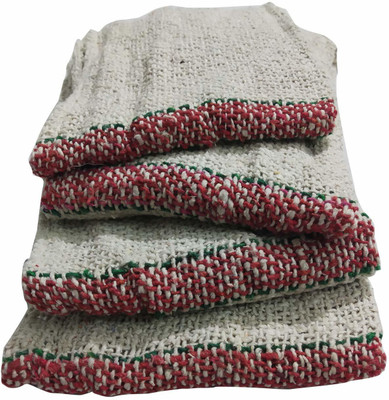 poksi duster pocha pack of 4 Wet and Dry Cotton, Microfibre Cleaning Cloth(4 Units)