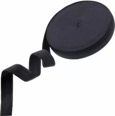 Aakriti Knitted Black Elastic(25 m)