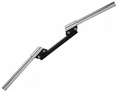 Golden Fox 3 Piece Modication Handle Bar Universal for all bike modification Handle Bar(Black, Silver)